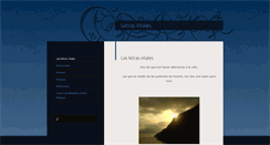 Desktop Screenshot of letrasvitales.com