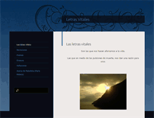 Tablet Screenshot of letrasvitales.com